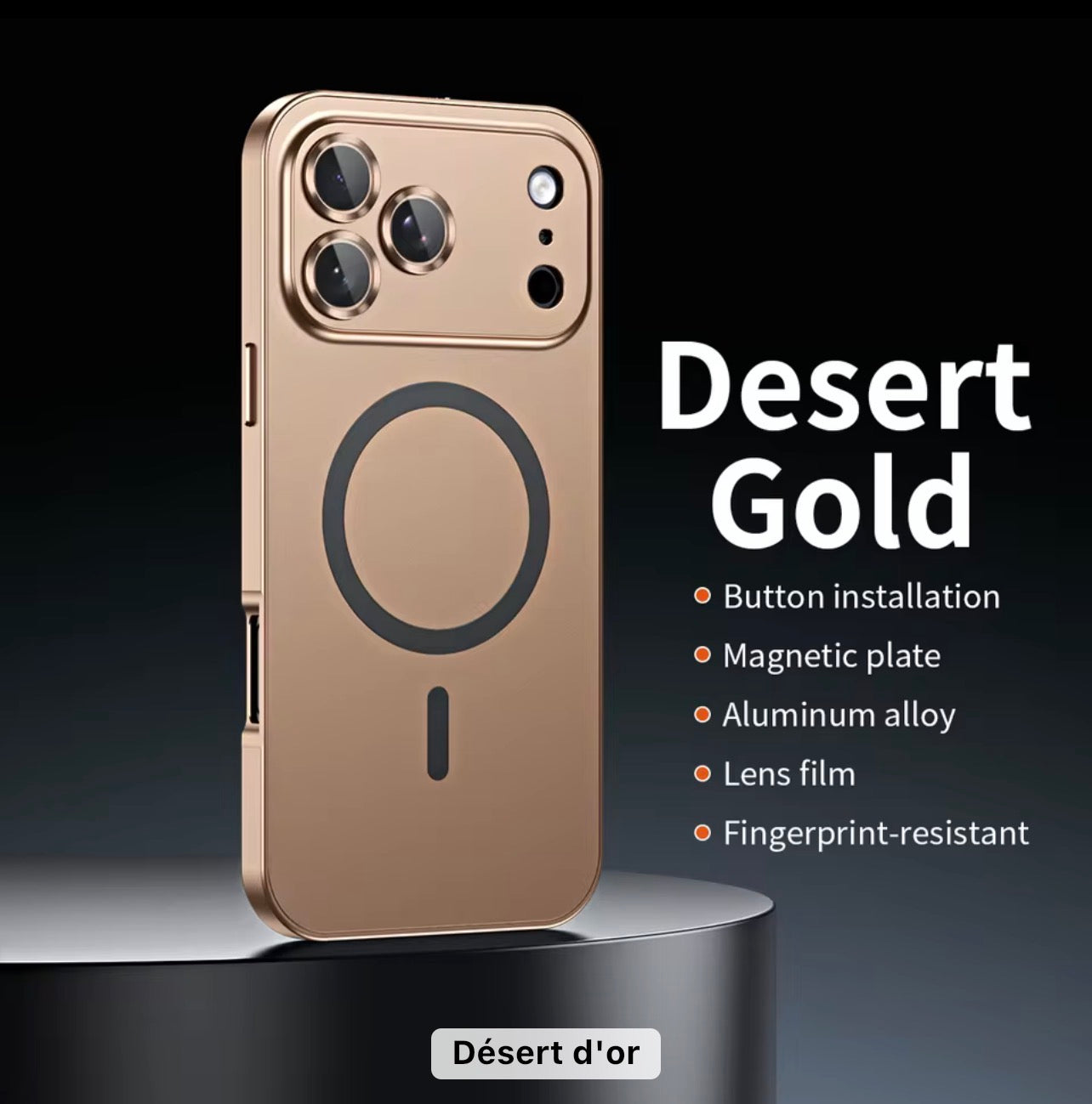 Vollmetall-iPhone-Hülle mit Kameraschutz & MagSafe-Kompatibilität – Robuste 360°-Abdeckung für Rundumschutz