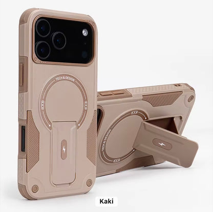 MagSafe Stoßfeste Hülle für iPhone 12–17 Pro Max – Robuster Schutz, Aufstellfunktion &amp; verschiedene Farben