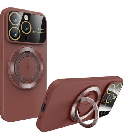 MagSafe Kabelloses Laden, magnetische Autohalterung &amp; stoßfeste Handyhülle für iPhone 16, 15, 14, 13, 12, 11 Pro Max – Robuste Rückseite