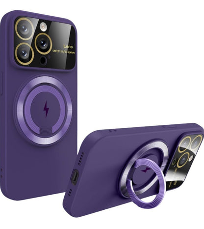 MagSafe Kabelloses Laden, magnetische Autohalterung &amp; stoßfeste Handyhülle für iPhone 16, 15, 14, 13, 12, 11 Pro Max – Robuste Rückseite