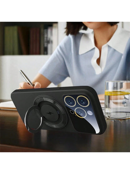 MagSafe Kabelloses Laden, magnetische Autohalterung &amp; stoßfeste Handyhülle für iPhone 16, 15, 14, 13, 12, 11 Pro Max – Robuste Rückseite