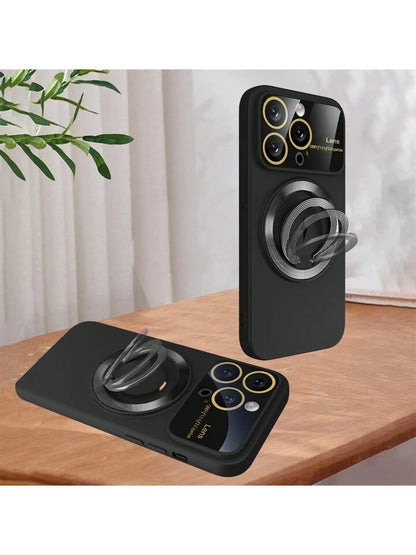 MagSafe Kabelloses Laden, magnetische Autohalterung &amp; stoßfeste Handyhülle für iPhone 16, 15, 14, 13, 12, 11 Pro Max – Robuste Rückseite