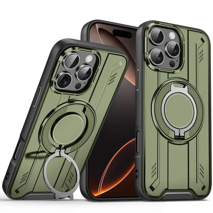 Stoßfeste Magnethülle mit Ringständer – 360°-Schutz &amp; freihändiger Komfort für iPhone