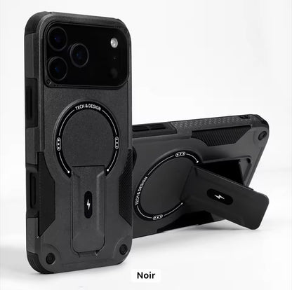 MagSafe Stoßfeste Hülle für iPhone 12–17 Pro Max – Robuster Schutz, Aufstellfunktion &amp; verschiedene Farben