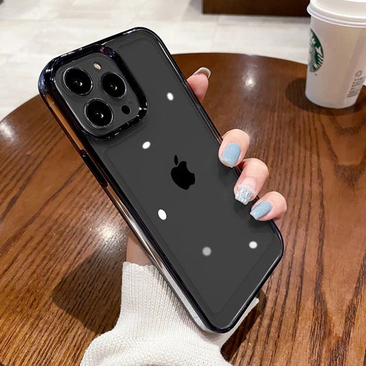 Transparente iPhone-Hüllen – Stoßfeste Acryl-Kantenabdeckung für die iPhone-Serie 11–16